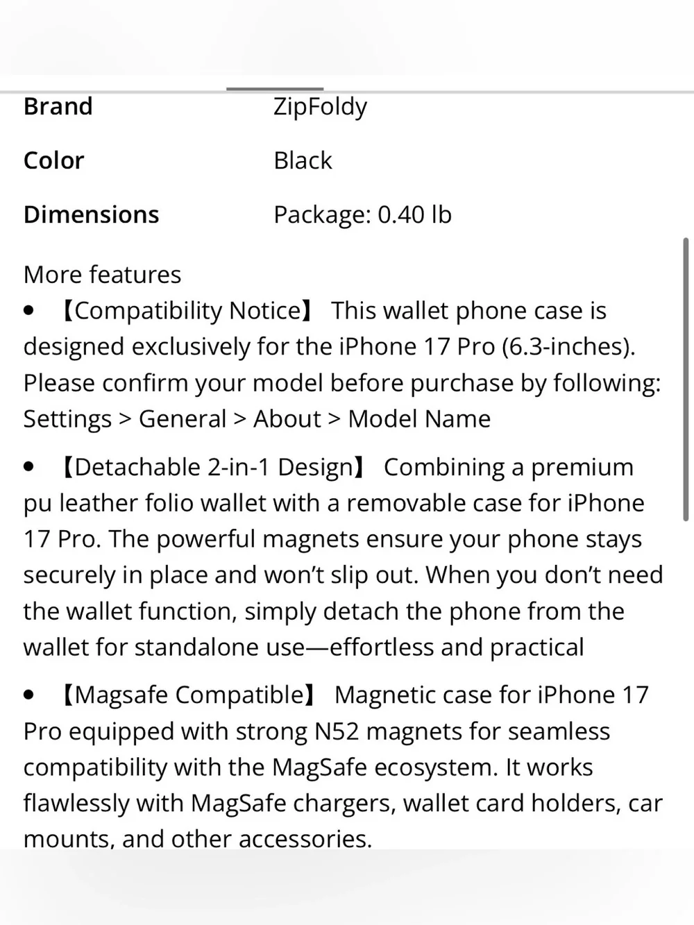 Zipfoldy new package
